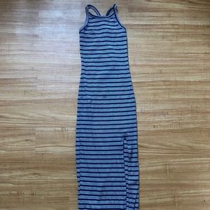 Derek Heart- Size M Ribbed Bodycon High-Slit Dress